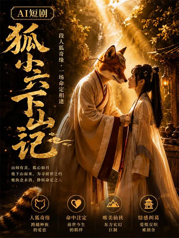 狐小六下山记 狐妖媚术 ai短剧 狐女情欲故事 狐小六缠绵