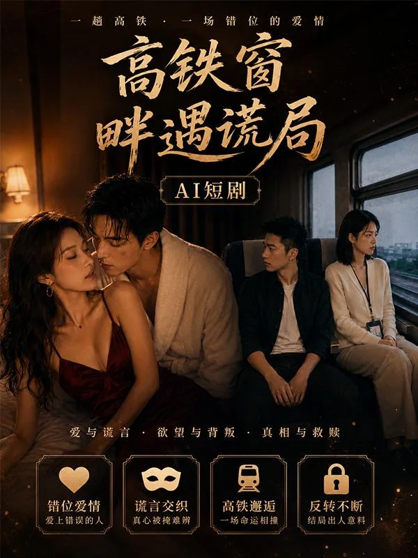 高铁床畔遇谎局 第一季第1集 高铁暧昧 ai短剧 成人情欲故事 床畔缠绵