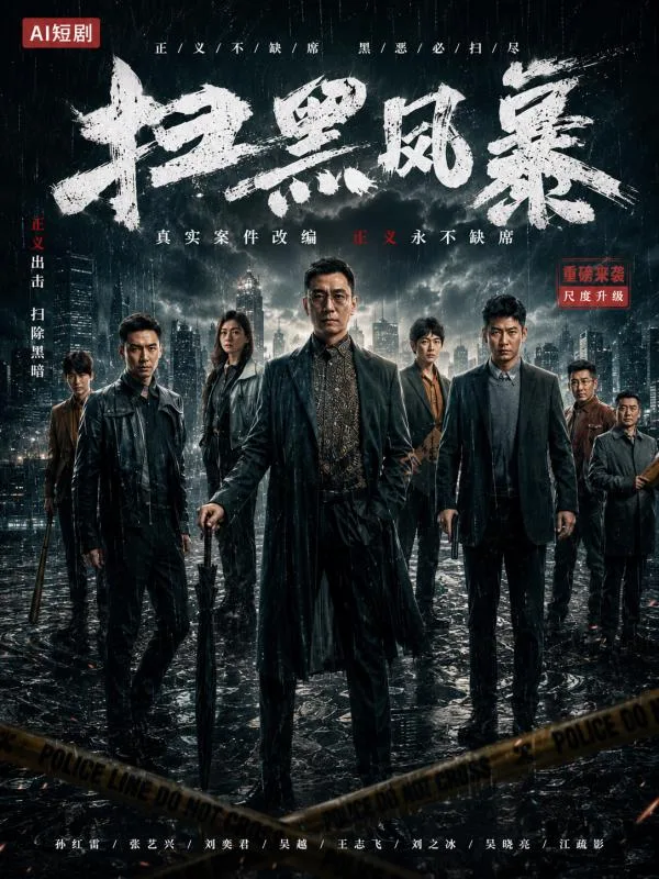扫黑风暴 江疏影 车晓 杨雨潼 警匪博弈AI短剧深夜连看 极品女神暗黑诱惑谁能顶得住