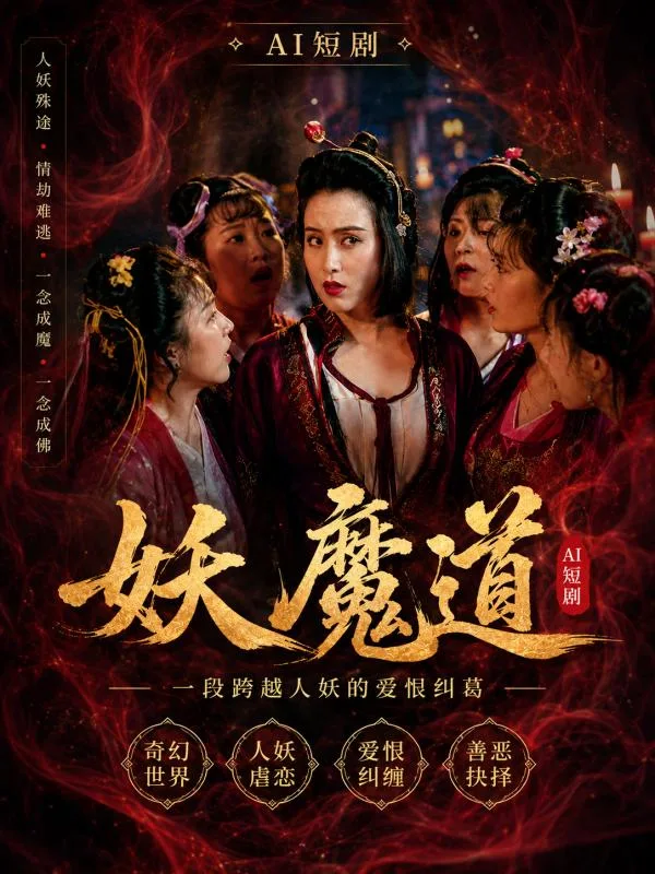 妖魔道 张敏 女妖与道士肢体纠缠情欲升温 妖道暧昧戏码 ai短剧 ai成人 古风妖魔隐秘激情故事让人欲罢不能