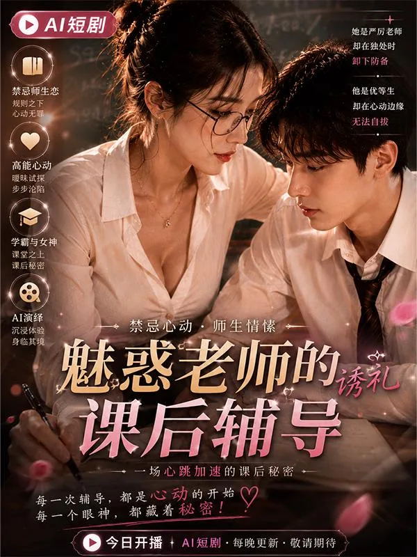 魅惑老师的课后辅导 老师特别辅导 ai短剧 老师情欲故事 课后缠绵